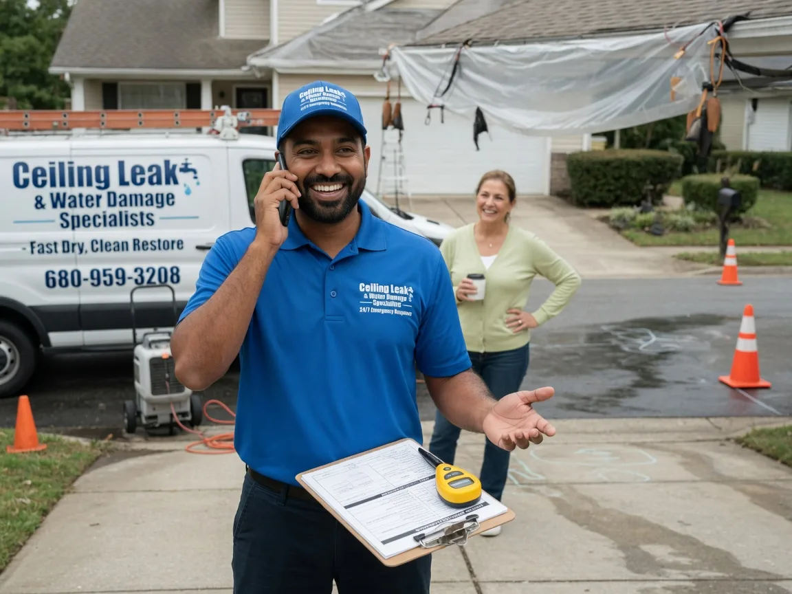 Ceiling Leak Cleanup Hawarden, IA FAQs